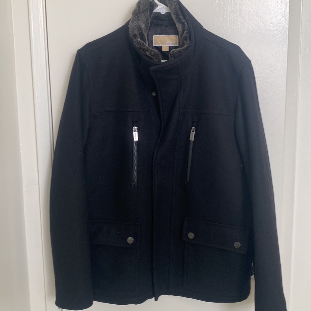 Michael Kors pea coat large mens